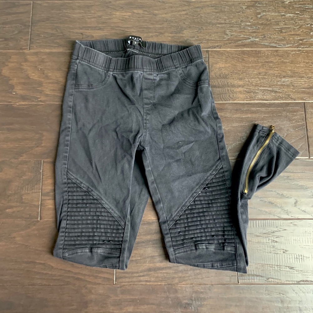 Beulah Style- Grey Moto Legging
